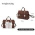 GELANNI – Shoulder Bag for Women & Girls, Premium PU Handbag with Bottom Rivet, Comes with Adjustable & Detachable Strap, An Ideal Gift for Female – Dark Brown